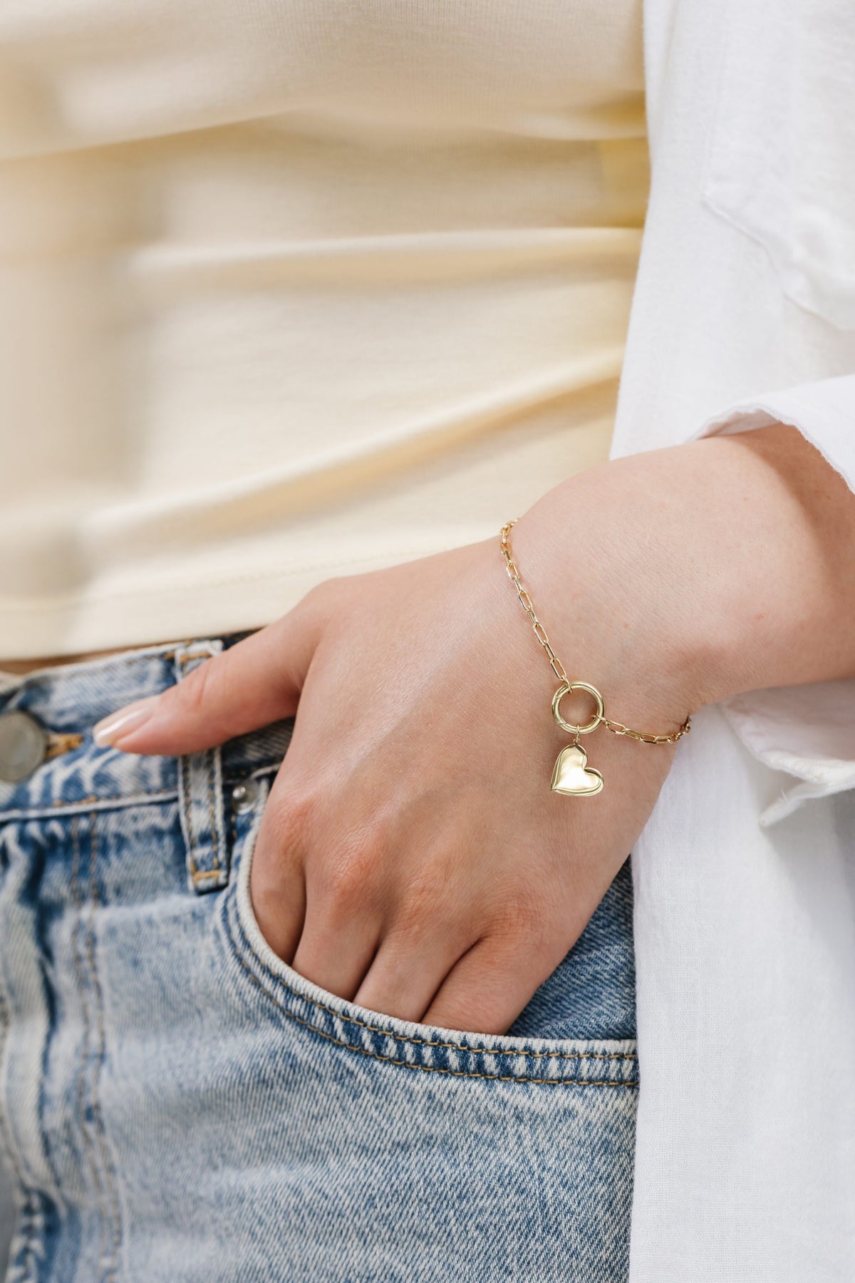 Heart Charm in 10kt Yellow Gold