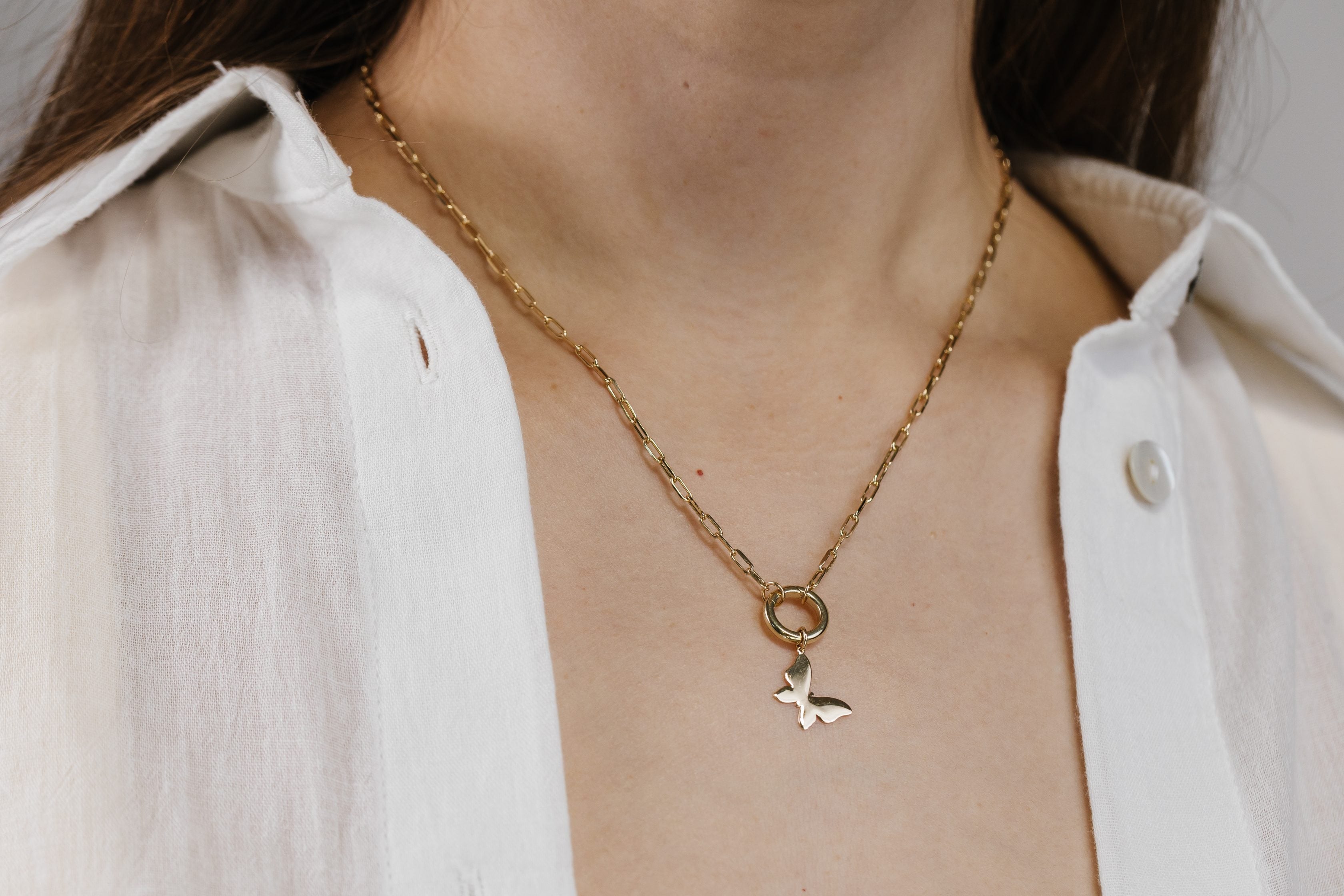 Butterfly Charm in 10kt Yellow Gold