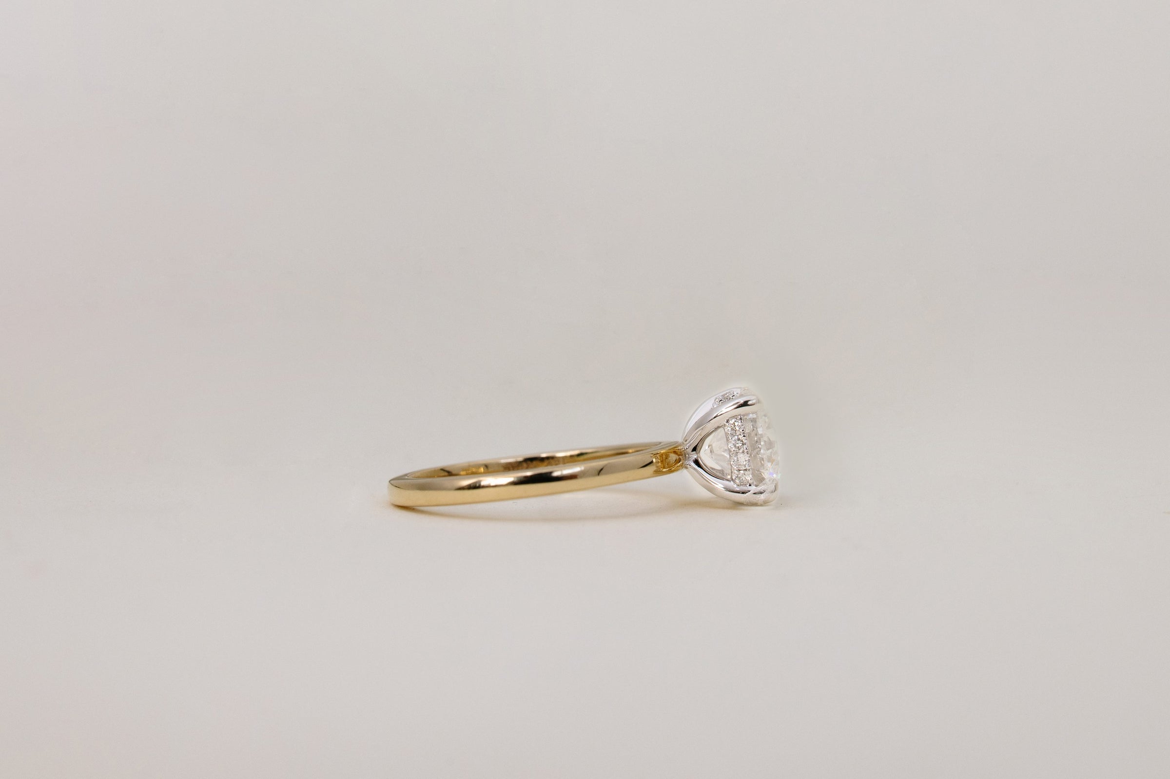 Round Brilliant Engagement Ring with 2.15 Carat TW of Lab Created Diamonds in 14kt Yellow Gold