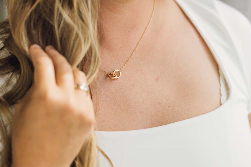 16"-18" Duo Necklace in 10kt Yellow Gold with Chain