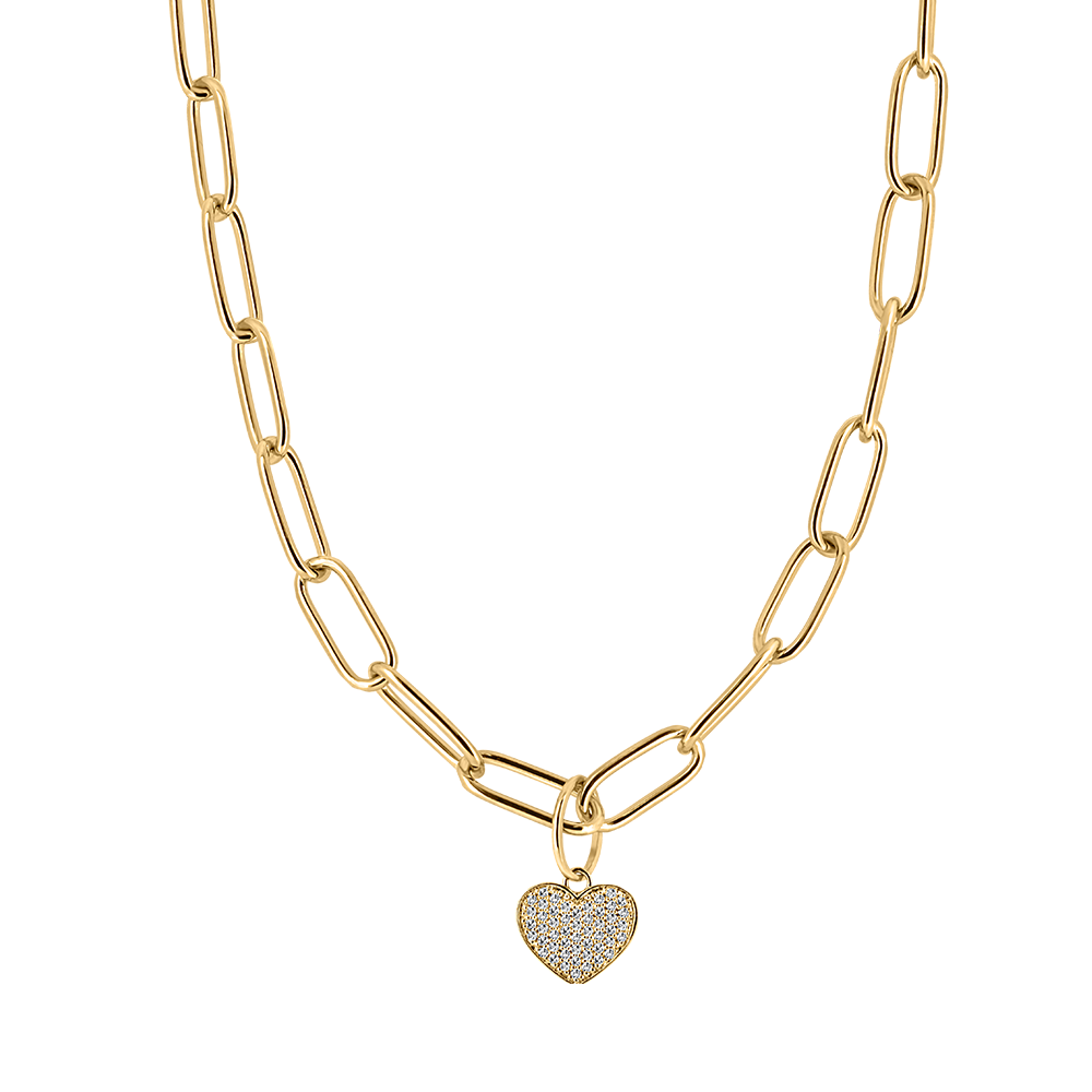 heart charm necklace