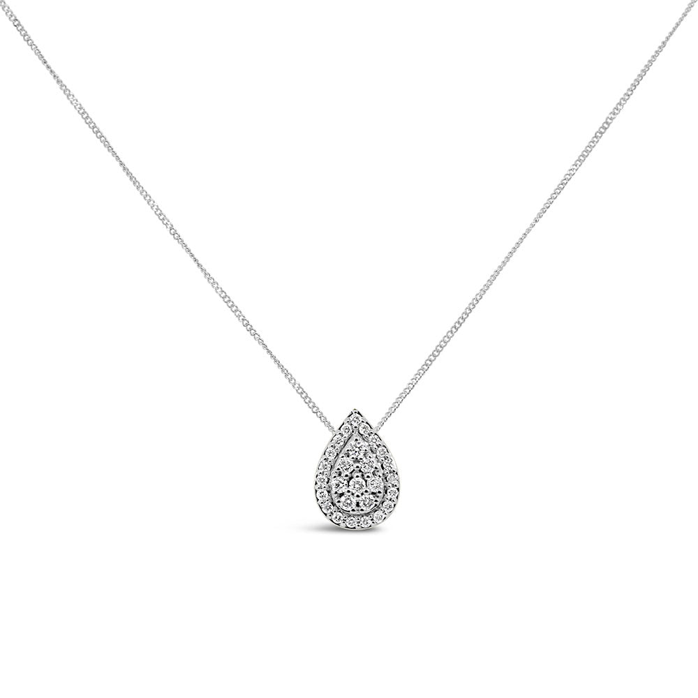 Pendant with .15 Carat TW of Diamonds in 14kt White Gold