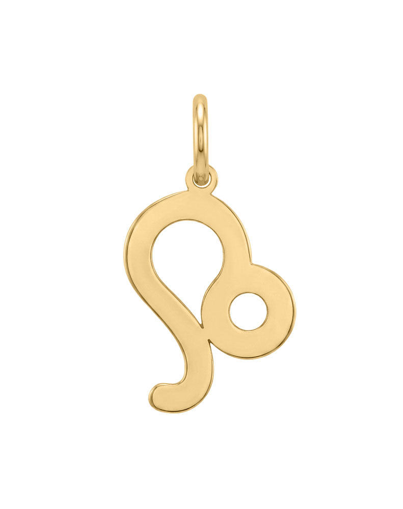 Leo Zodiac Charm in 10kt Yellow Gold