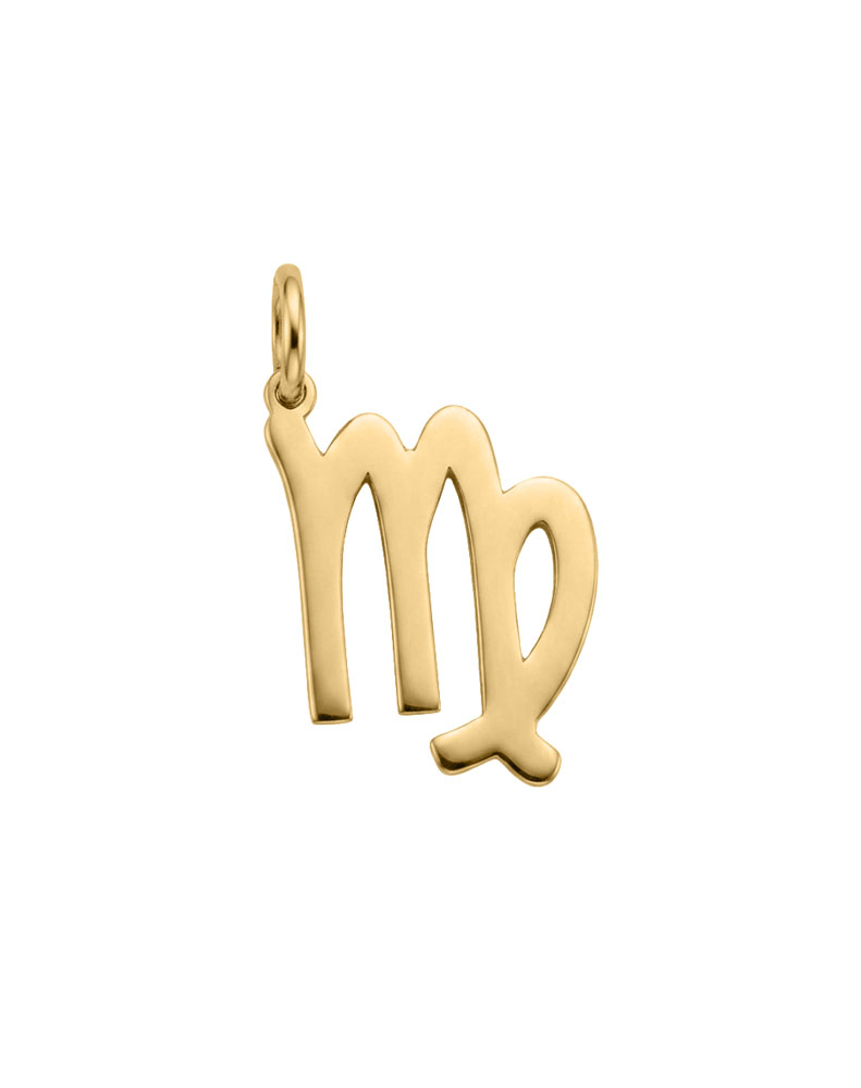 Virgo Zodiac Charm in 10kt Yellow Gold