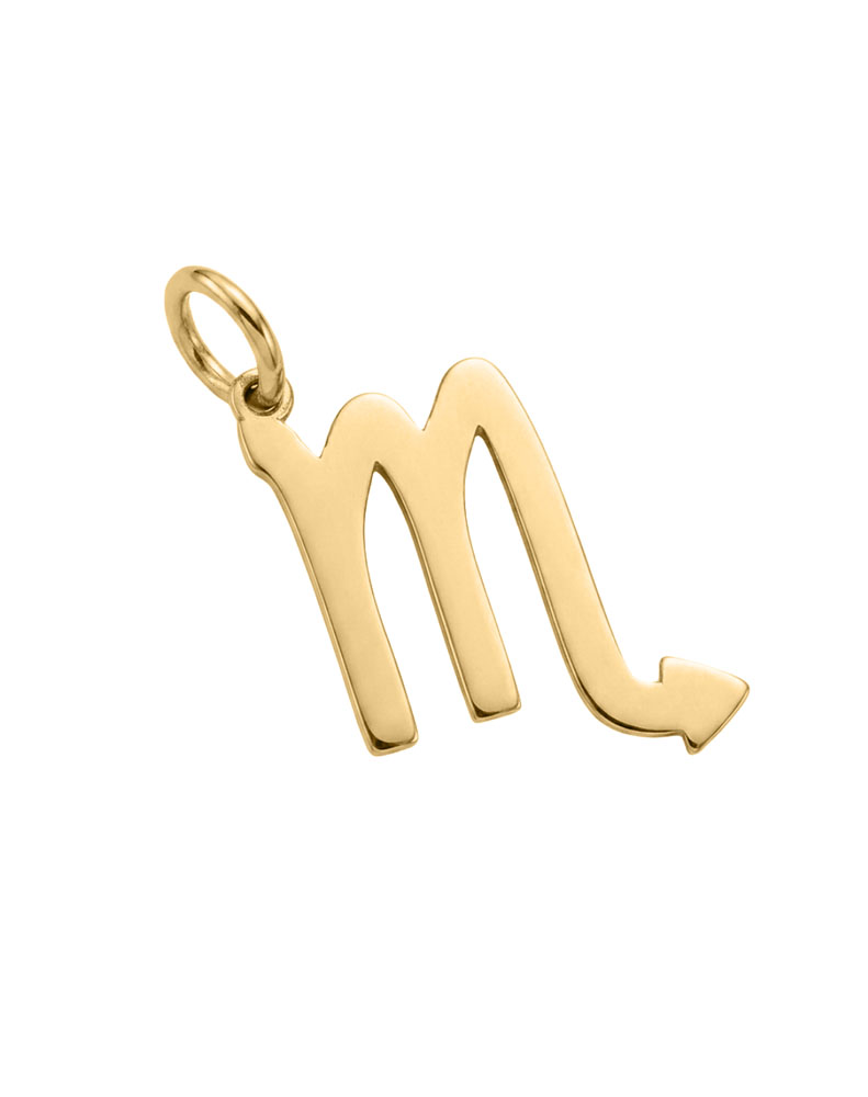 Scorpio Zodiac Charm in 10kt Yellow Gold