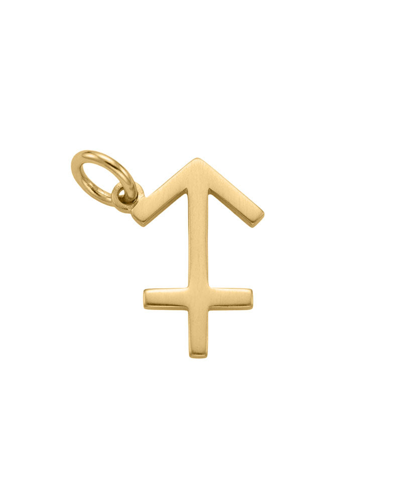 Sagittarius Zodiac Charm in 10kt Yellow Gold