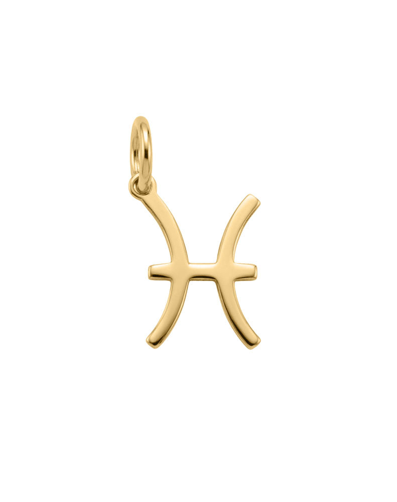 Pisces Zodiac Charm in 10kt Yellow Gold