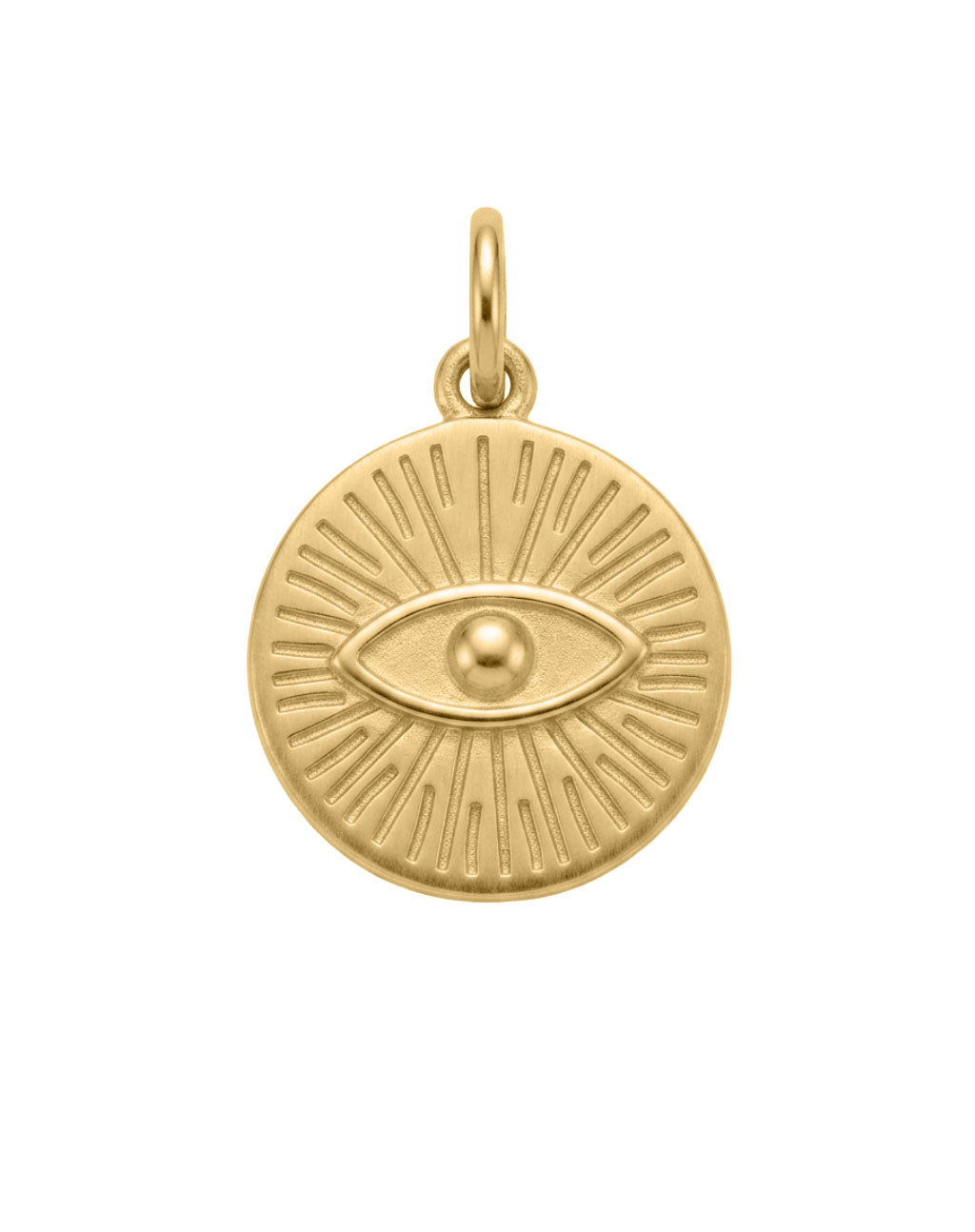 Evil Eye Charm in 10kt Yellow Gold