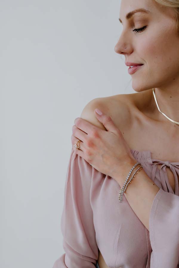 Bracelet with 5.00 Carat TW of Lab Created Diamonds in 14kt White Gold
