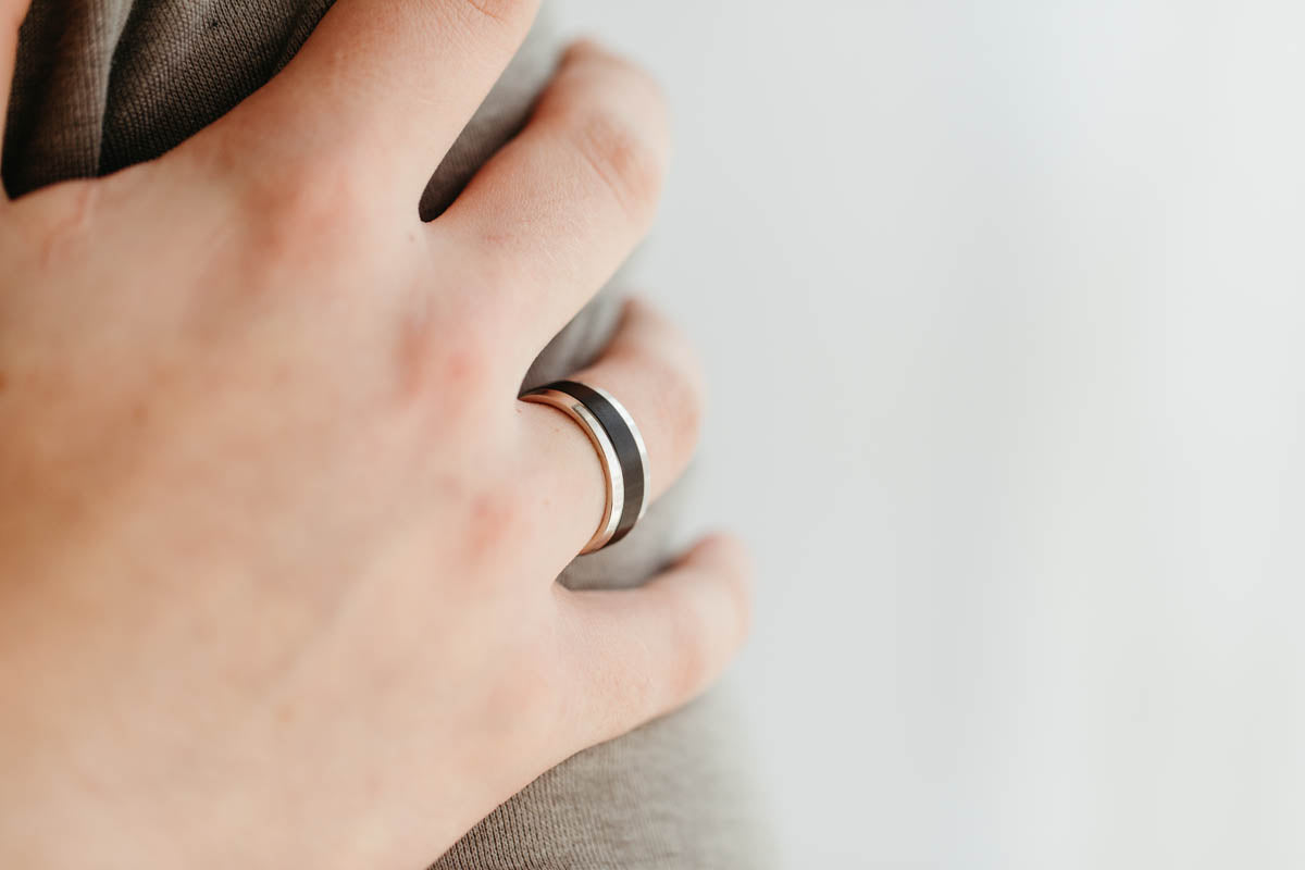 8MM Comfort Fit Wedding Band in Cobalt