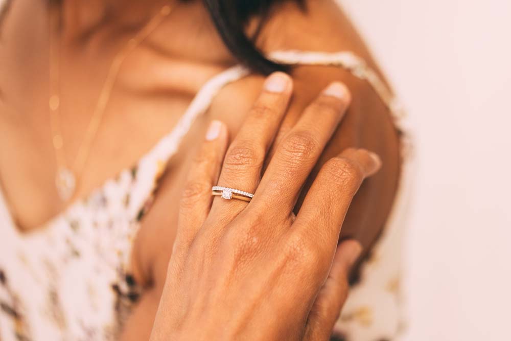 Engagement Diamond Ring Set