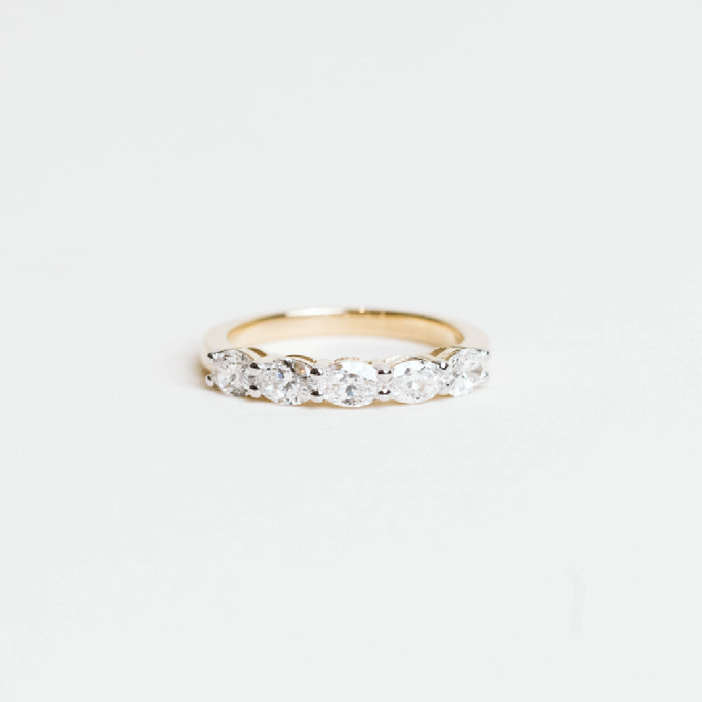 Marquise Ring with 1.00 Carat TW of Lab Created Diamonds in 10KT Yellow Gold