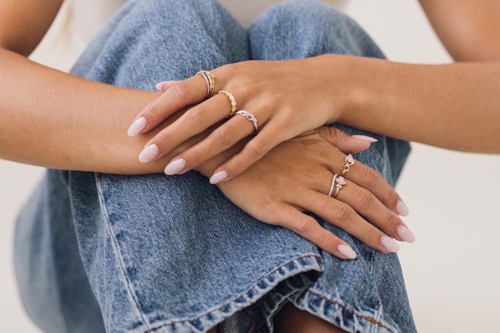Lab Created Diamond Wedding Band with .20 Carat TW in 14kt White Gold