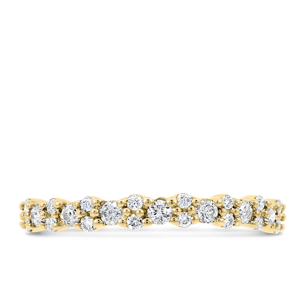 Stackable Ring with .25 Carat TW of Diamonds in 10kt Yellow Gold