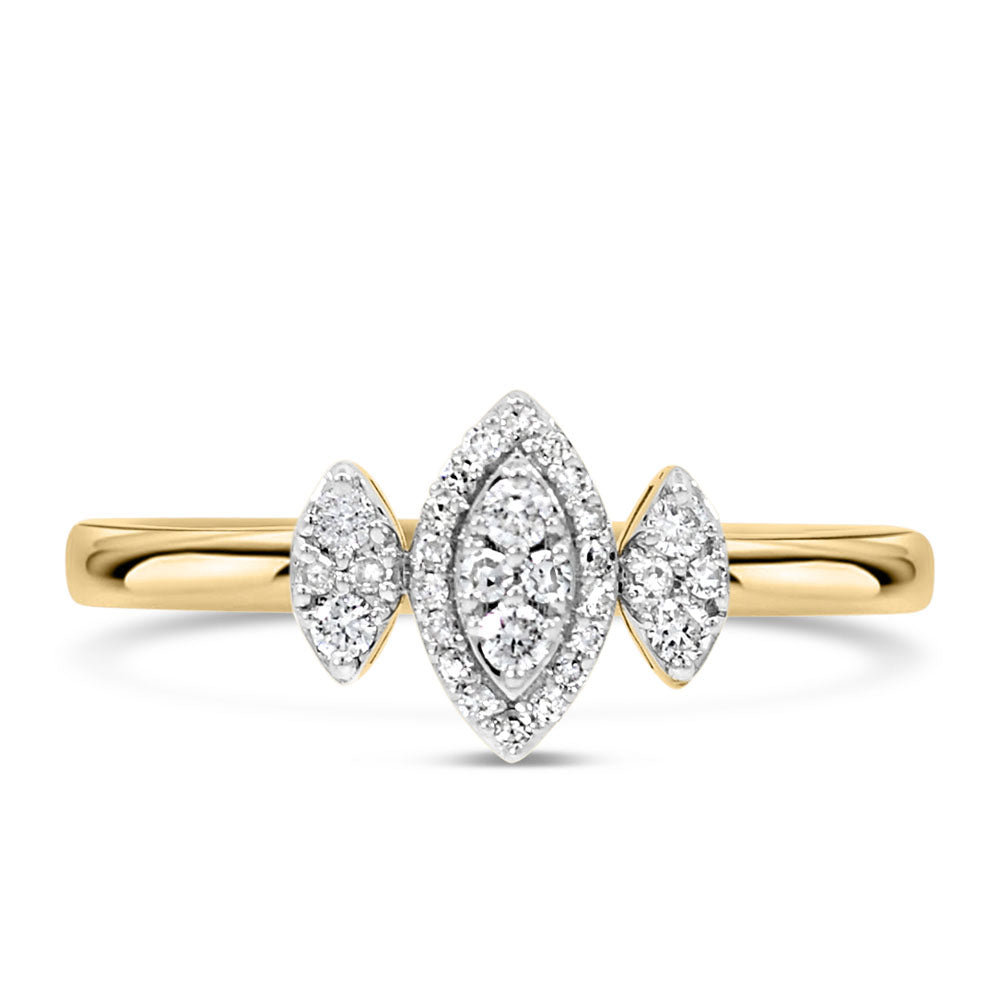 Ring with .20 Carat TW of Diamonds in 10kt Yellow Gold
