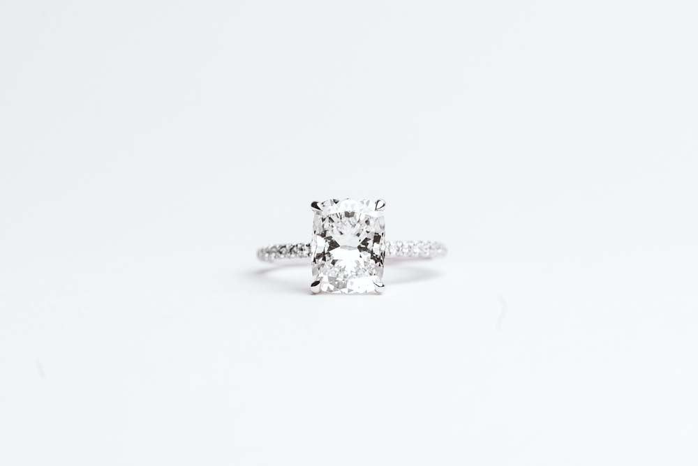 Cushion Cut Engagement Ring RIN-LER-0505