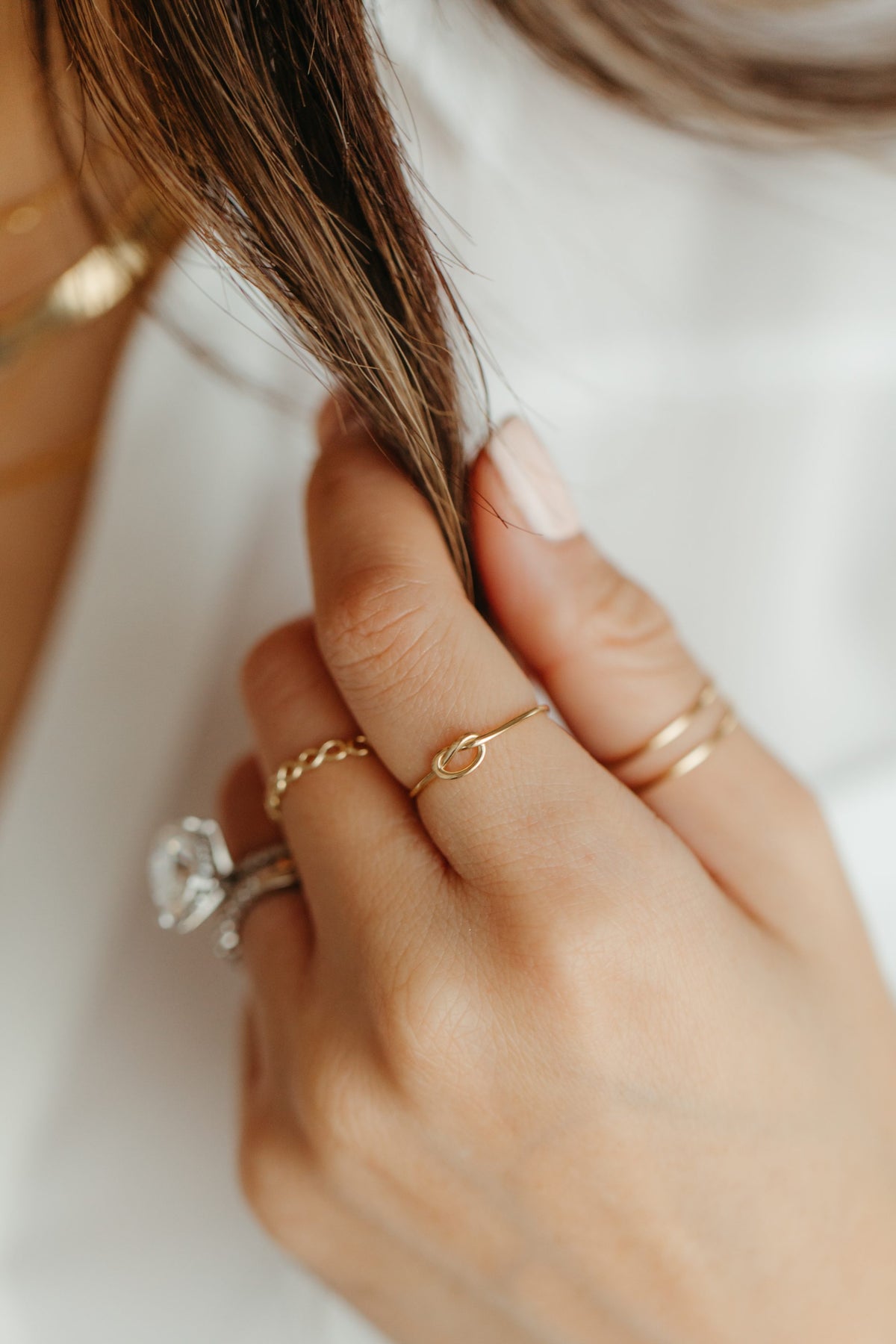Everyday Stacking Love Knot Ring