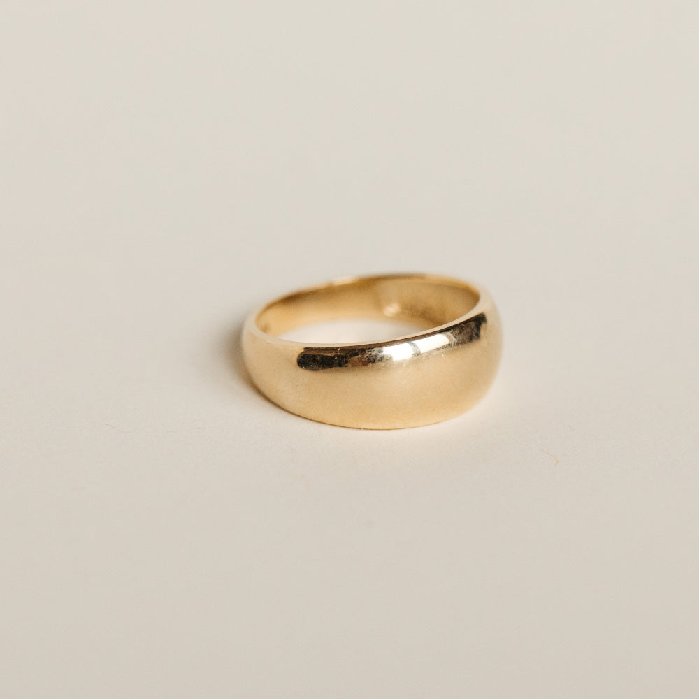 10KT Yellow Gold Dome Ring