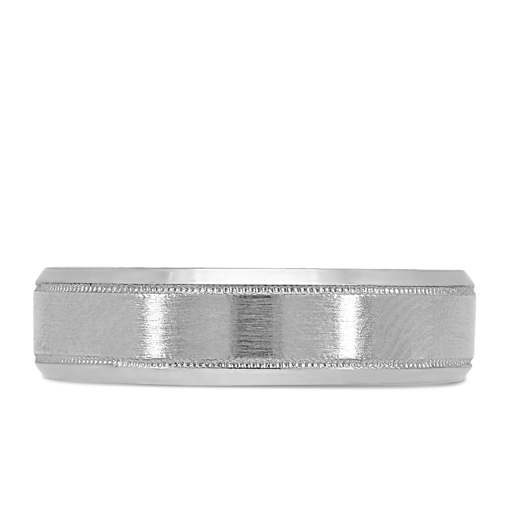 6MM Comfort Fit Wedding Band in Sterling Silver