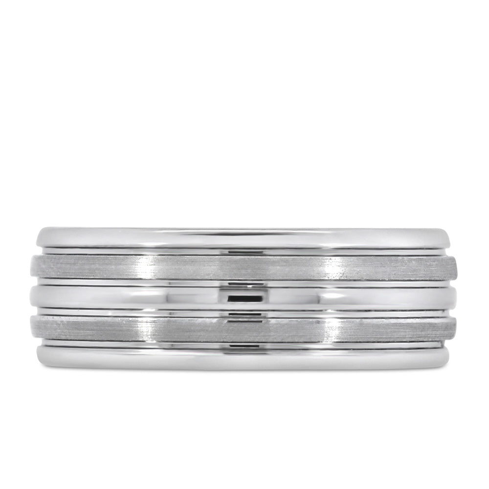 8MM Comfort Fit Wedding Band in Tungsten