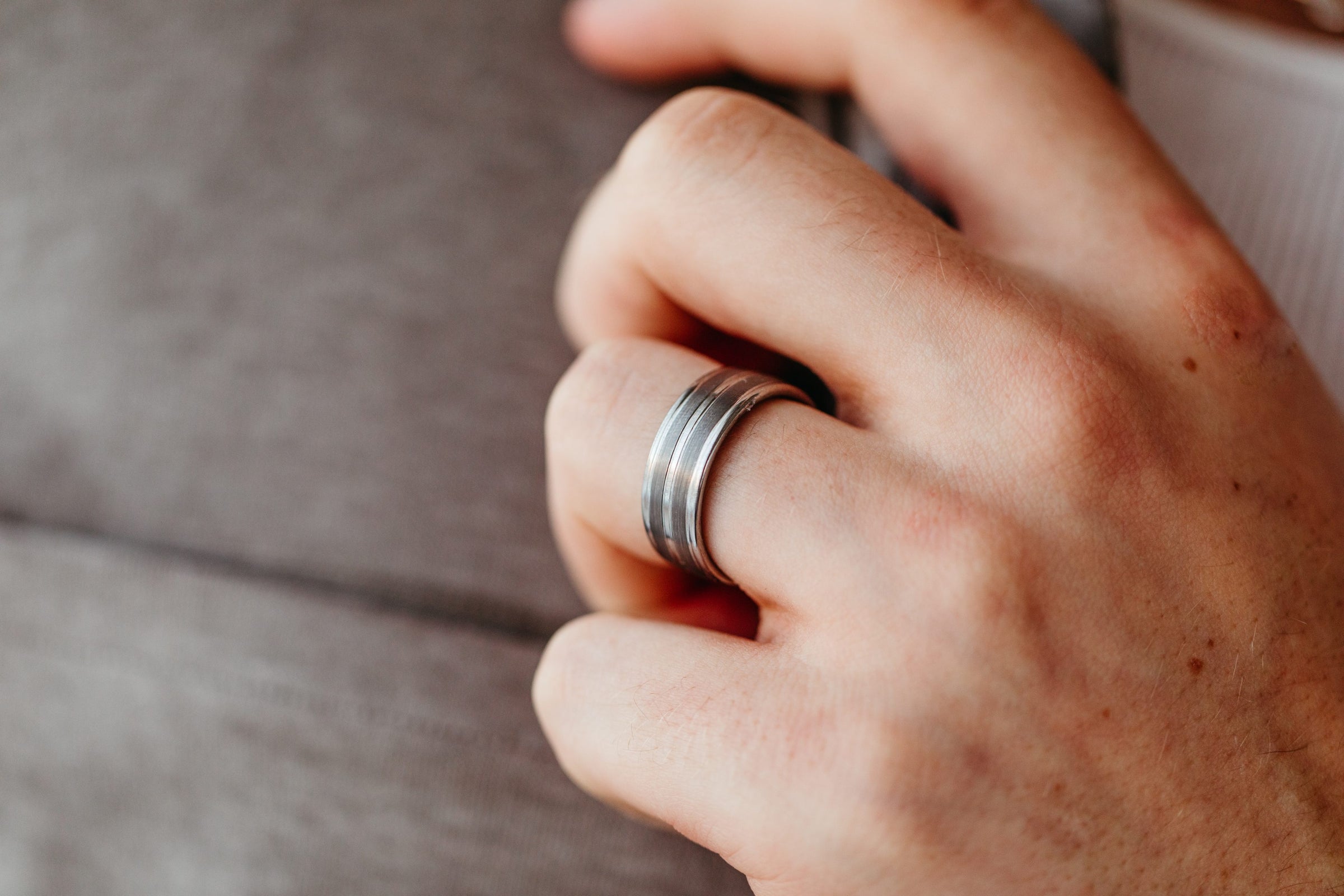 8MM Comfort Fit Wedding Band in Tungsten
