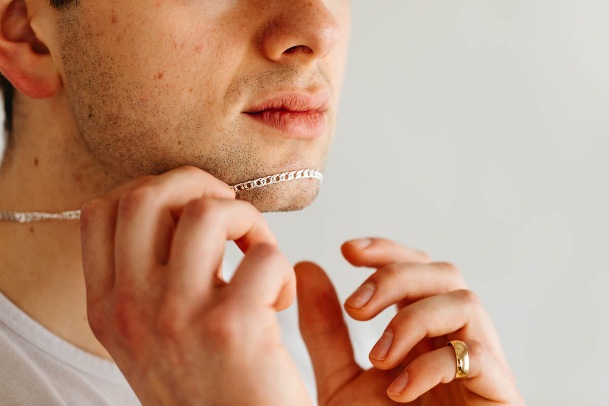 Mens Gold Wedding Band
