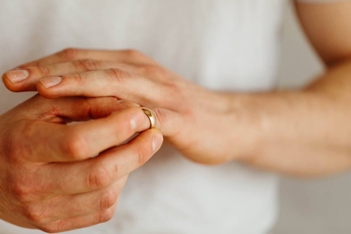 Mens Gold Wedding Band