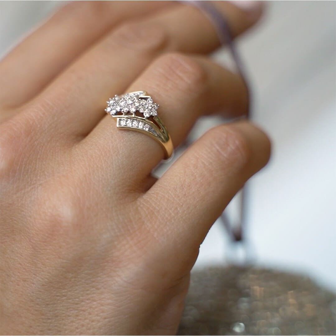 Ring with .50 Carat TW of Diamonds in 10kt Yellow Gold