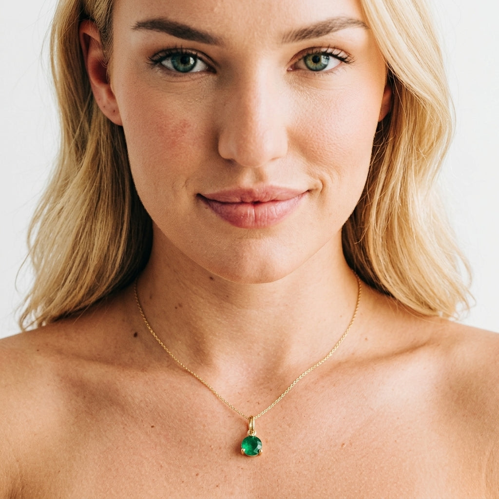 Gemstone Charm — Minimalist Jewelry Macro | Generated by Modelize
