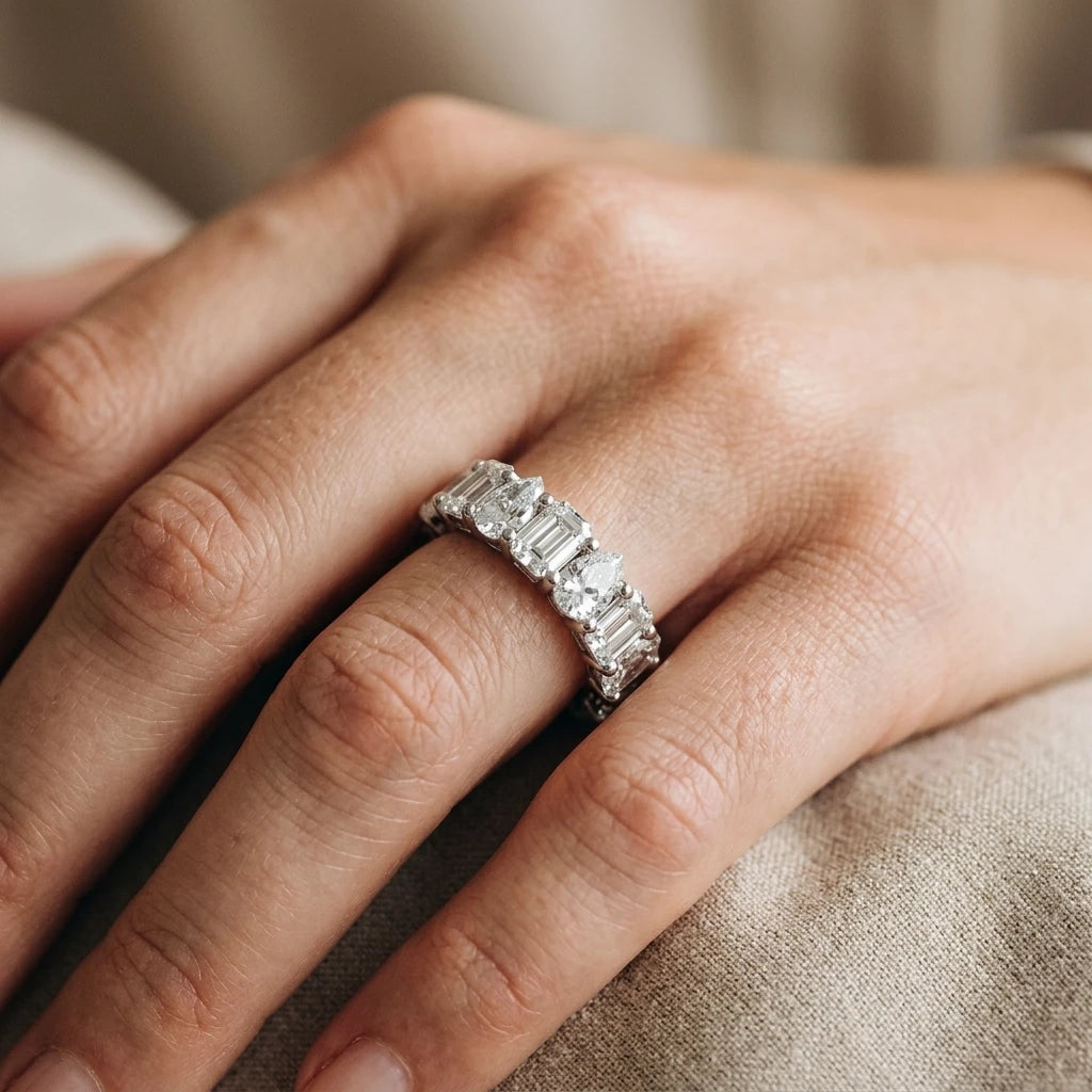 Wedding Band — On Model - Jewelry Hands Detail | Generated by Modelize