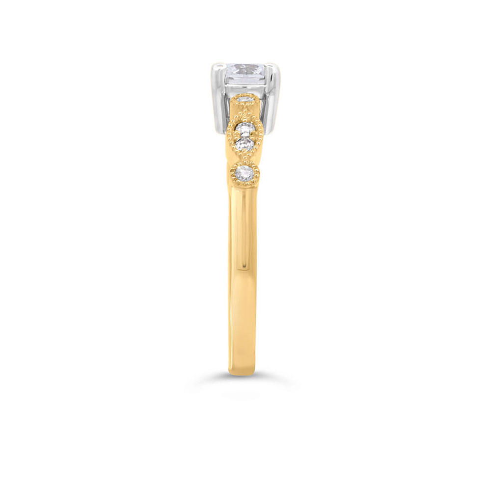 Colourless Collection Engagement Ring with .61 Carat TW of Canadian Diamonds in 18kt Yellow Gold