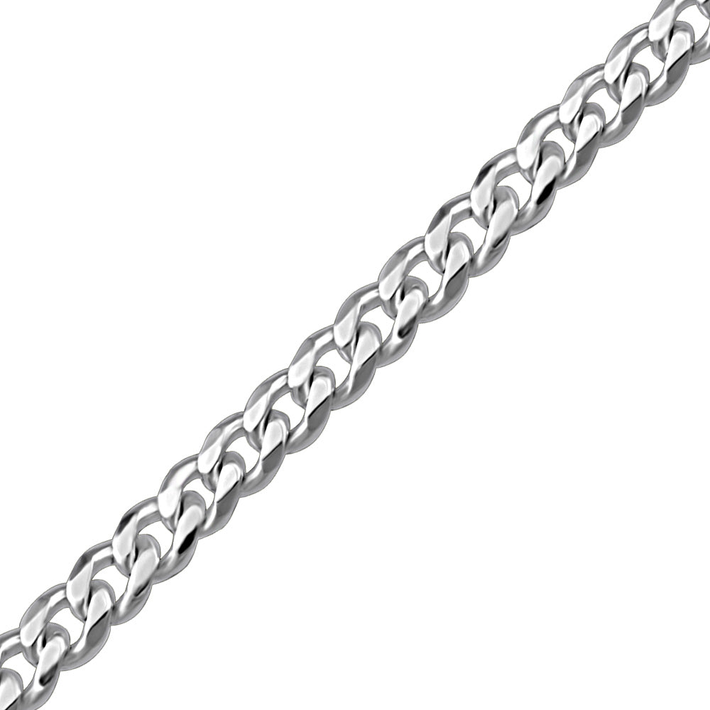 20"-22" Curb Chain in Sterling Silver