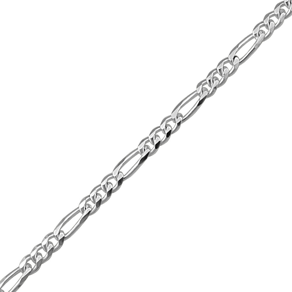 20" Figaro Chain in Sterling Silver