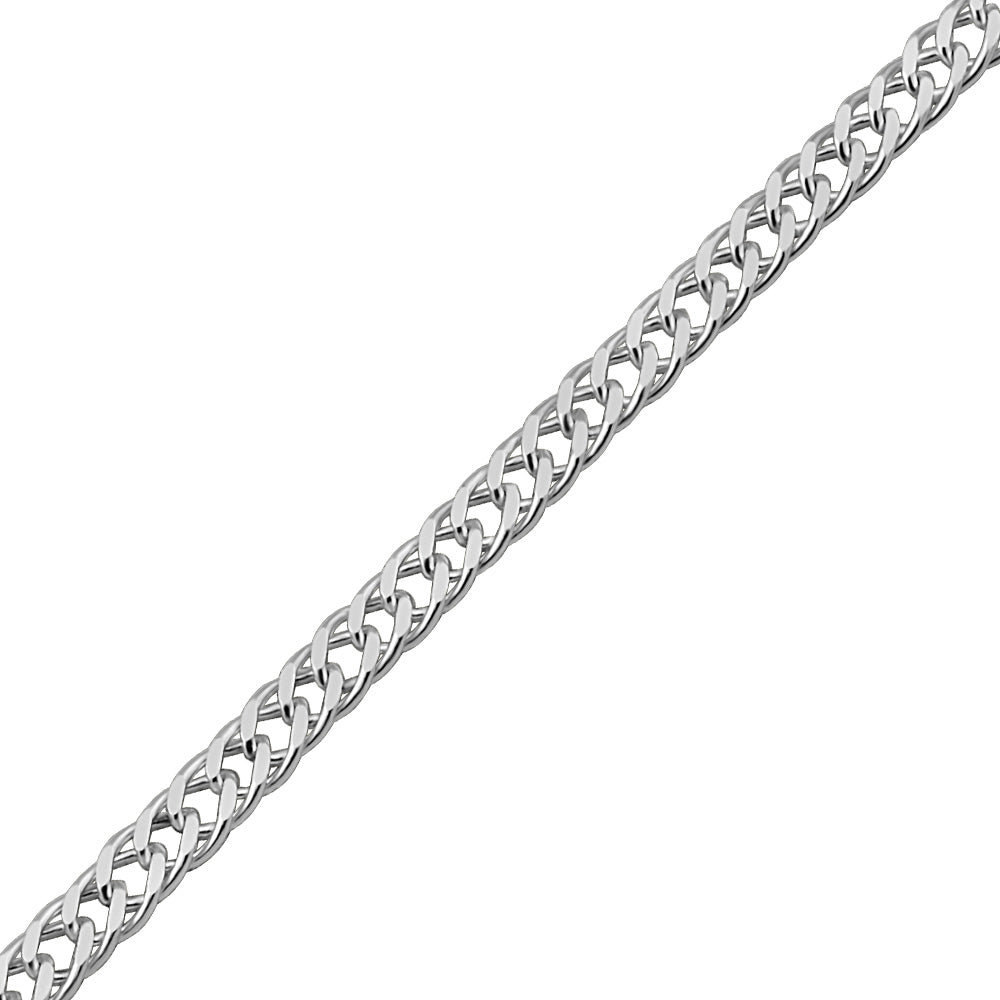 22" Double Curb Chain in Sterling Silver