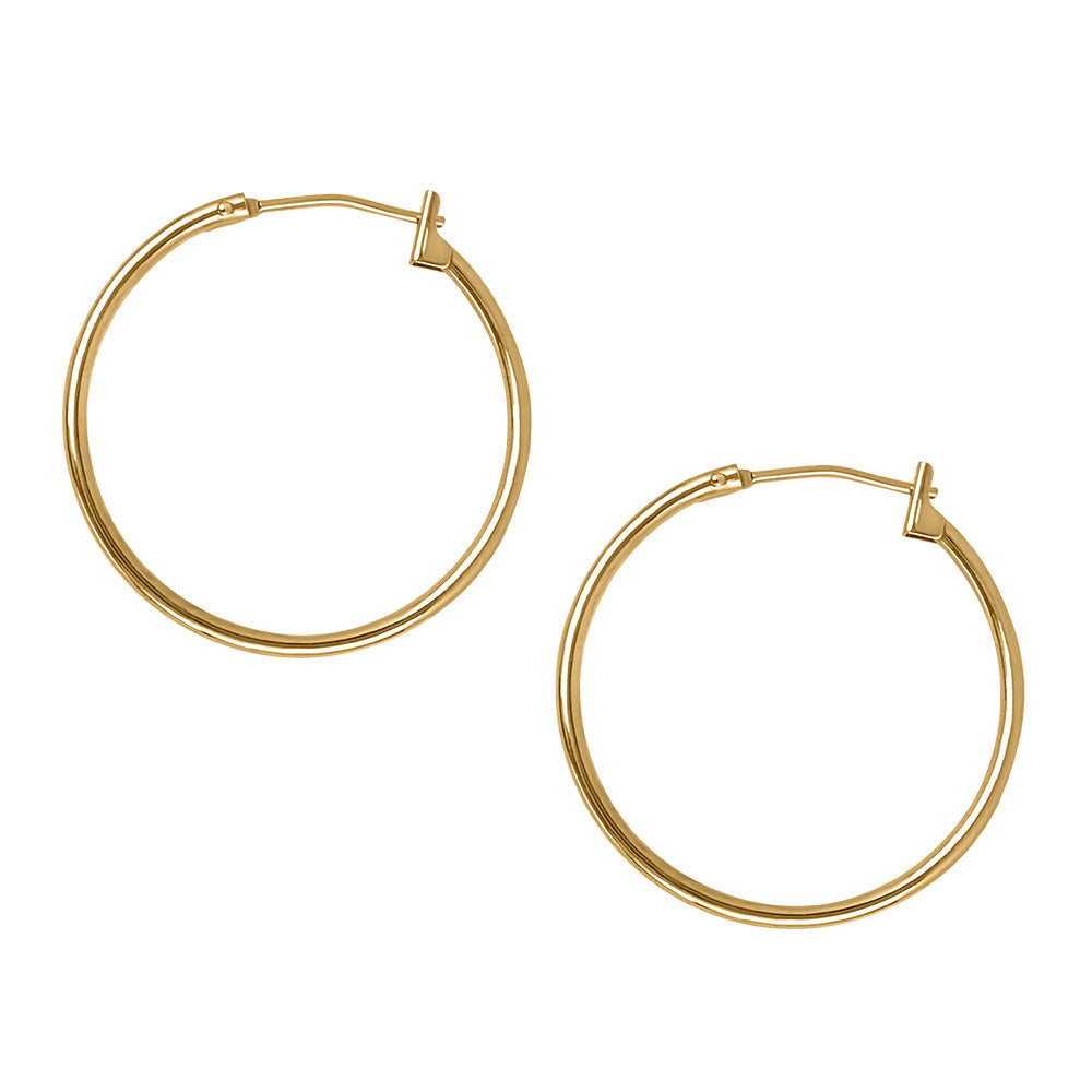 25MM Hoop Earrings in 10kt Yellow Gold