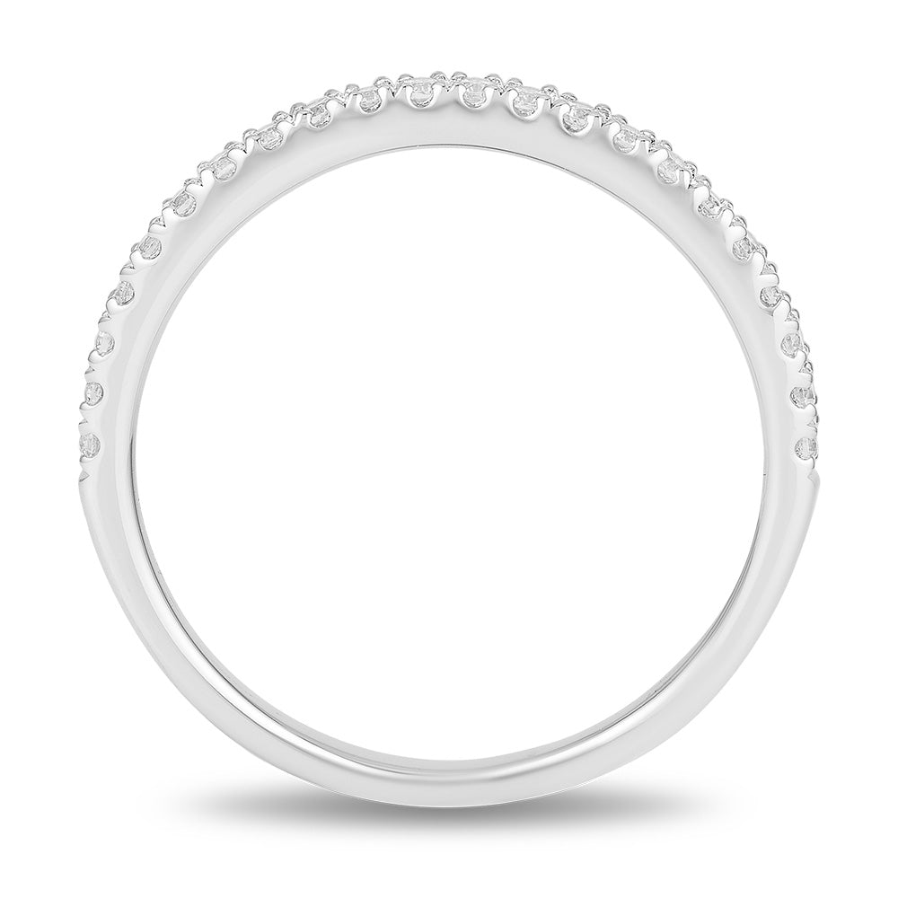 Enchanted Disney Wedding Band with .20 Carat TW of Diamonds in 14kt White Gold