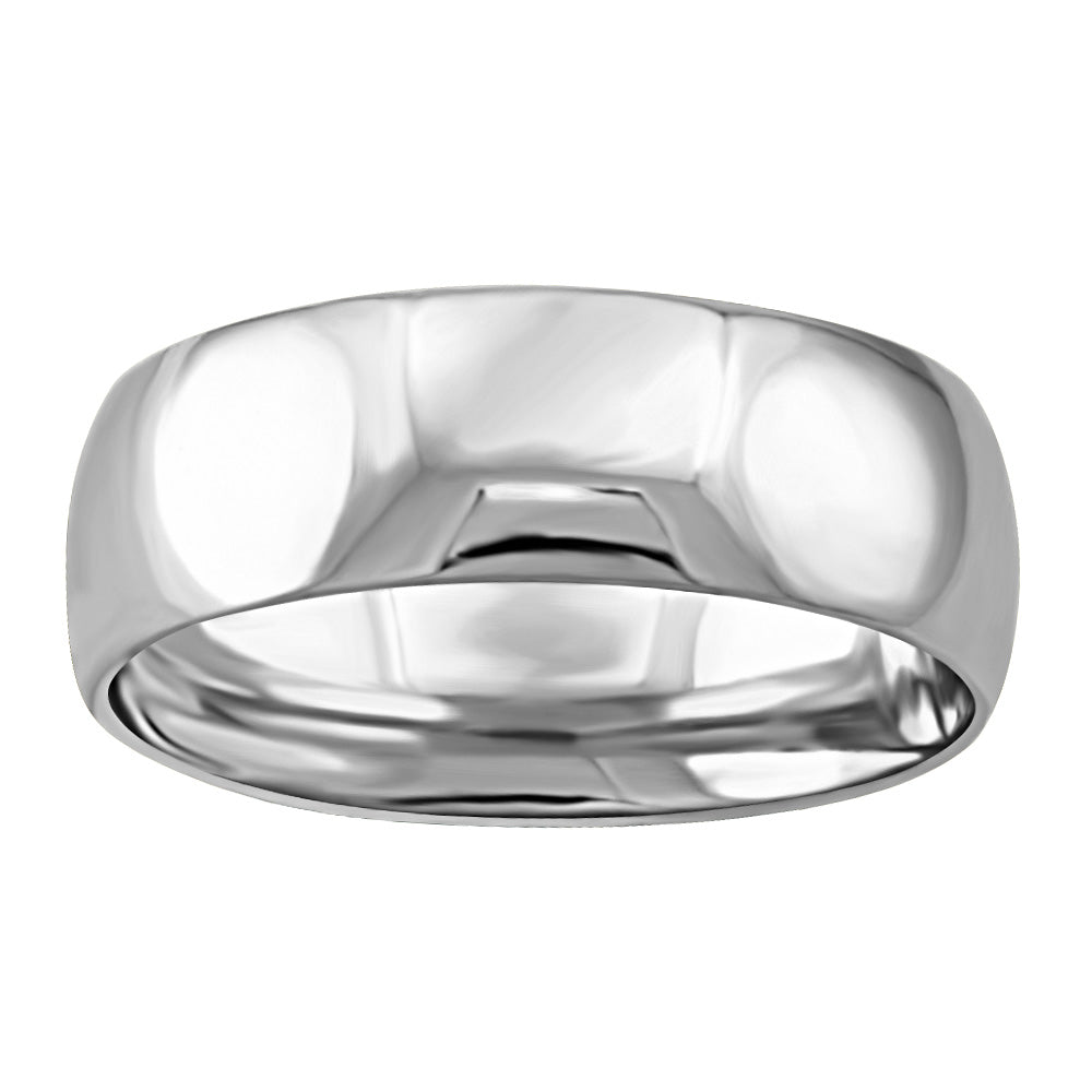 6MM Comfort Fit Wedding Band in 10kt White Gold