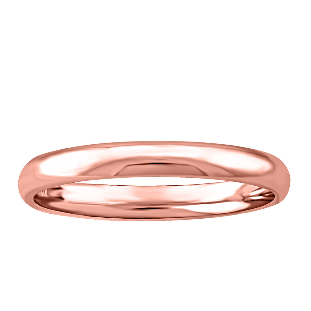 2MM Comfort Fit Wedding Band in 10kt Rose Gold