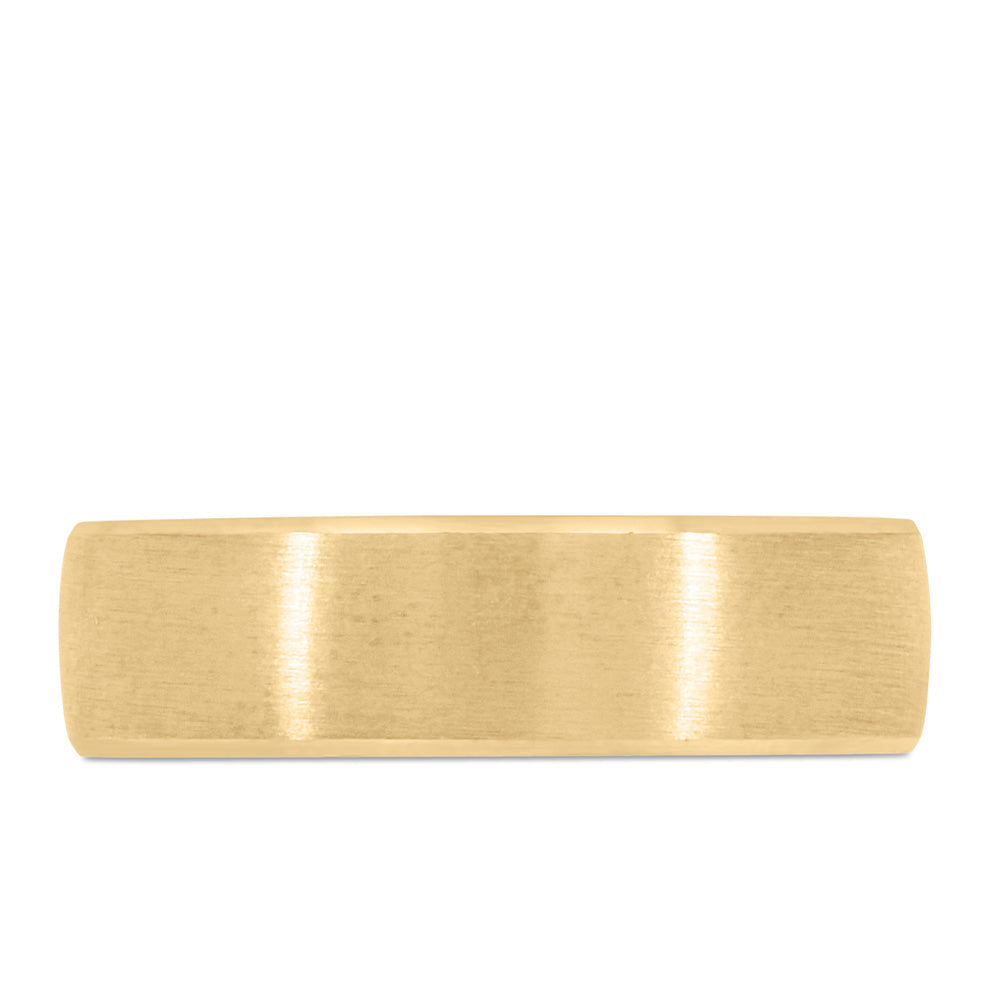 6MM Comfort Fit Wedding Band in Yellow Gold