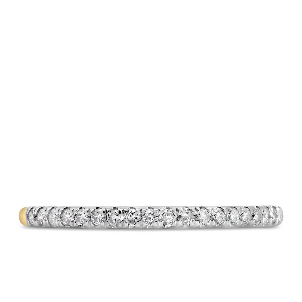 Wedding Band with .15 Carat TW of Diamonds in 14kt Yellow Gold