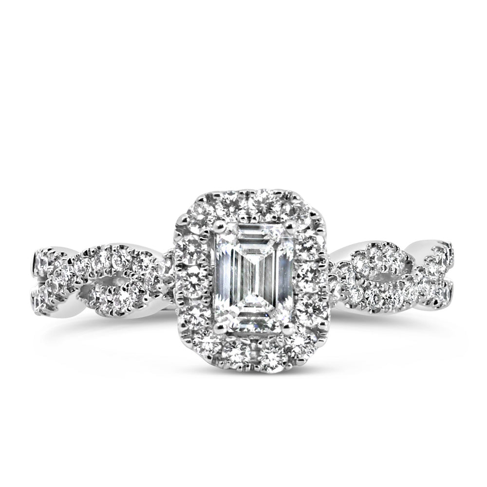Willow Engagement Ring with 1.00 Carat TW of Lab Created Diamonds