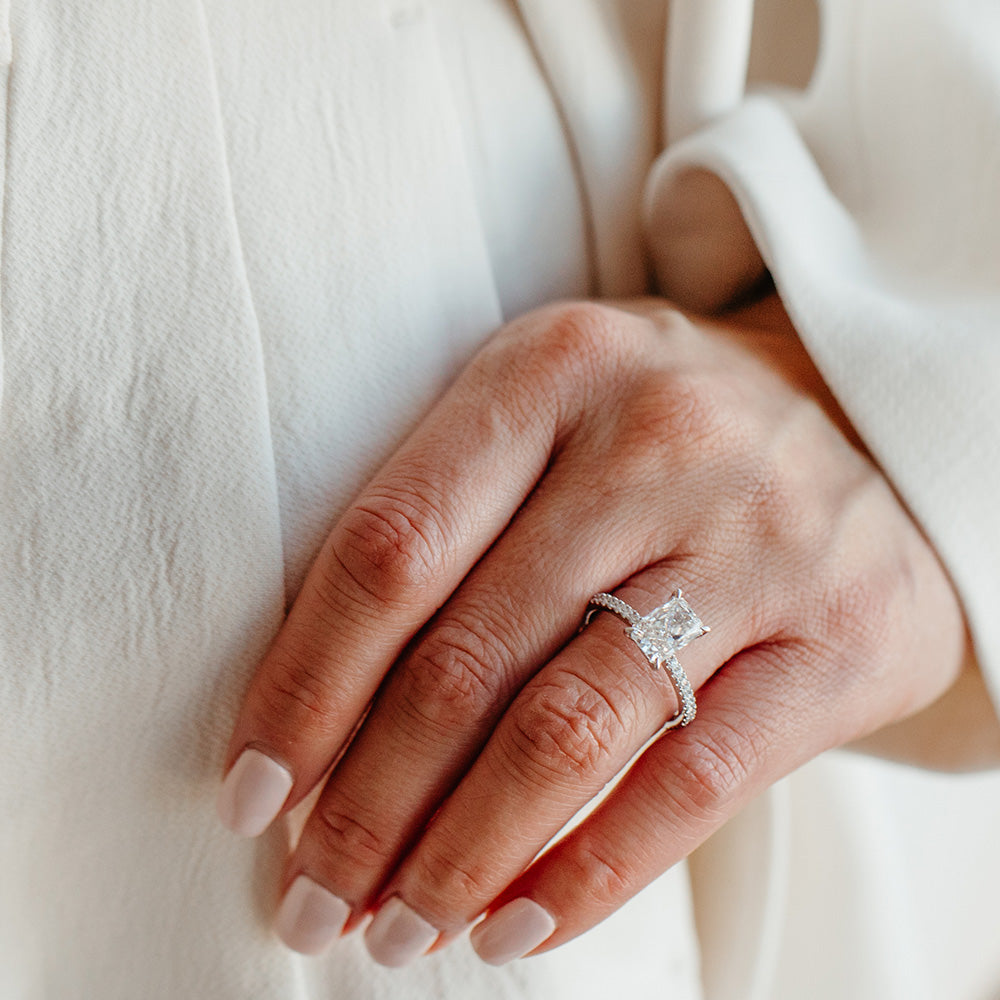 Aspen Engagement Ring with 2.46 Carat TW of Lab Created Diamonds