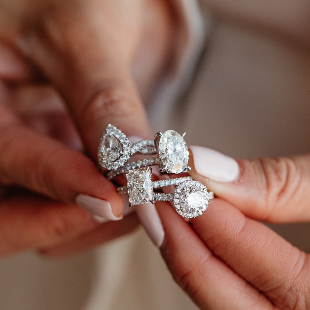 Aspen Engagement Ring with 2.46 Carat TW of Lab Created Diamonds
