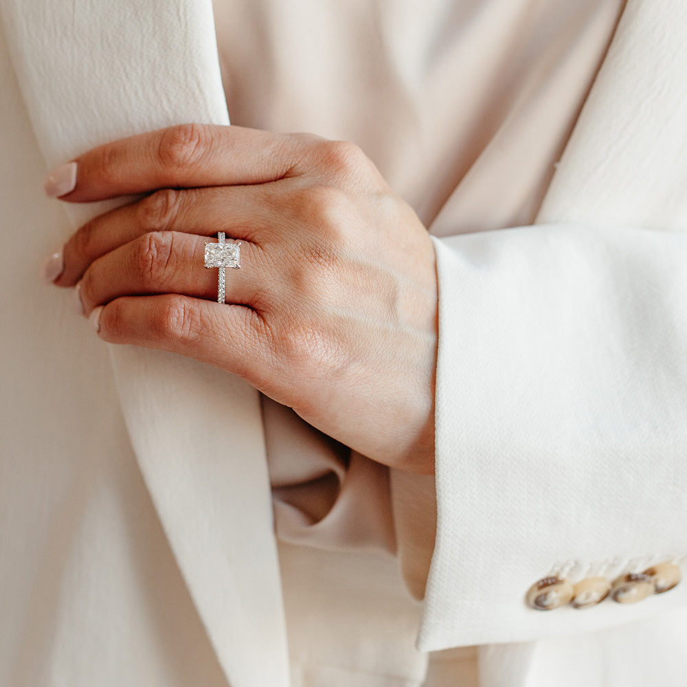 Aspen Engagement Ring with 2.46 Carat TW of Lab Created Diamonds