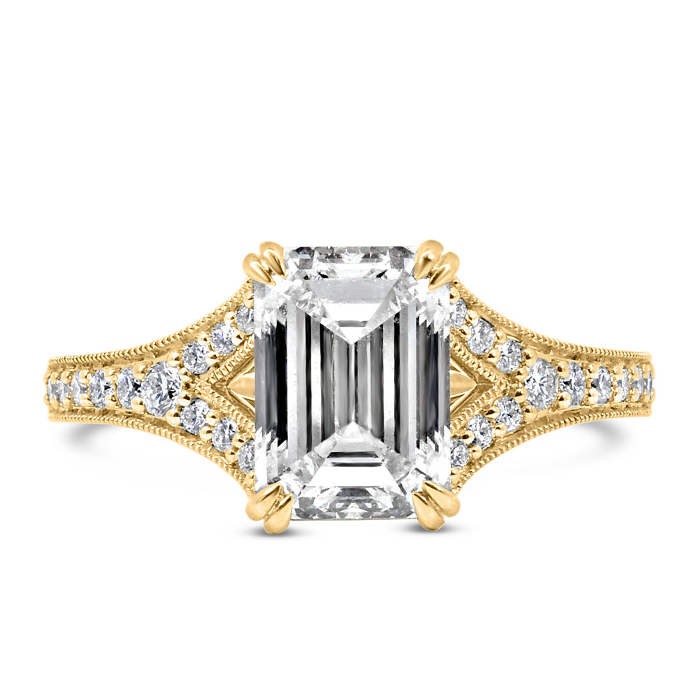 Ring with 2.75 Carat TW of Lab Created Diamonds in 14kt Yellow Gold