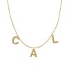 16″-18″ Custom Initial Necklace in 10kt Yellow Gold with 2, 3 or 4 Letters