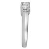 Colourless Collection Three Stone Engagement Ring With 1.00 Carat TW Of Diamonds In 18kt White Gold