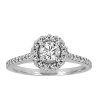Fire of the North Halo Engagement Ring with .67 Carat TW of Diamonds in 14kt White Gold