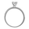 Fire of the North Oval Engagement Ring with .65 Carat TW of Diamonds in 14kt White Gold