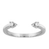 Duo Ring with .10 Carat TW of Diamonds in 14kt White Gold